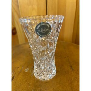 Lenox Star Design Mini Bud Vase Fine Lead Crystal Czech Republic Flare Rim 4" (8